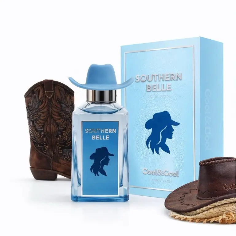Cool&Cool Southern Belle - Pink Cowboy Hat Design, 100ml, unisex