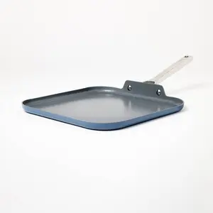 Nonstick Ceramic Single Burner Griddle Pan Blue - Figmint