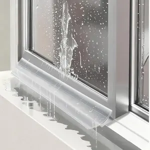 Transparent Window Rain Guard, Balcony Water Guide Strip, Waterproof Windproof Flexible Seal Strip, Durable Weather Resistant Material, Weatherproofing