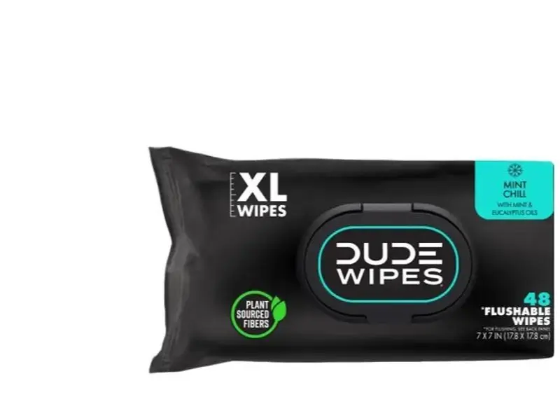 DUDE Wipes - Flushable Wipes - 3 Pack, 144 Wipes - Unscented Extra-Large Adult Wet Wipes - Vitamin-E & Aloe - Septic and Sewer Safe