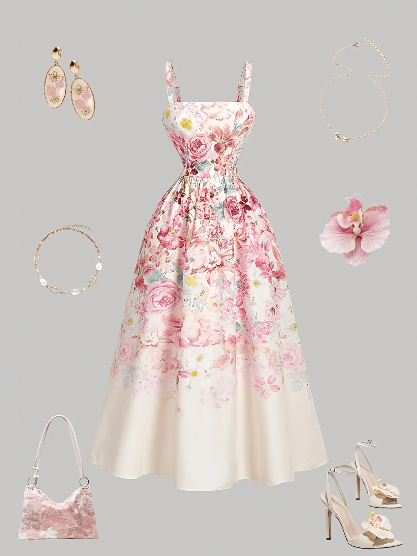 jayleen asymmetric dress in pink multi - TikTok Shop