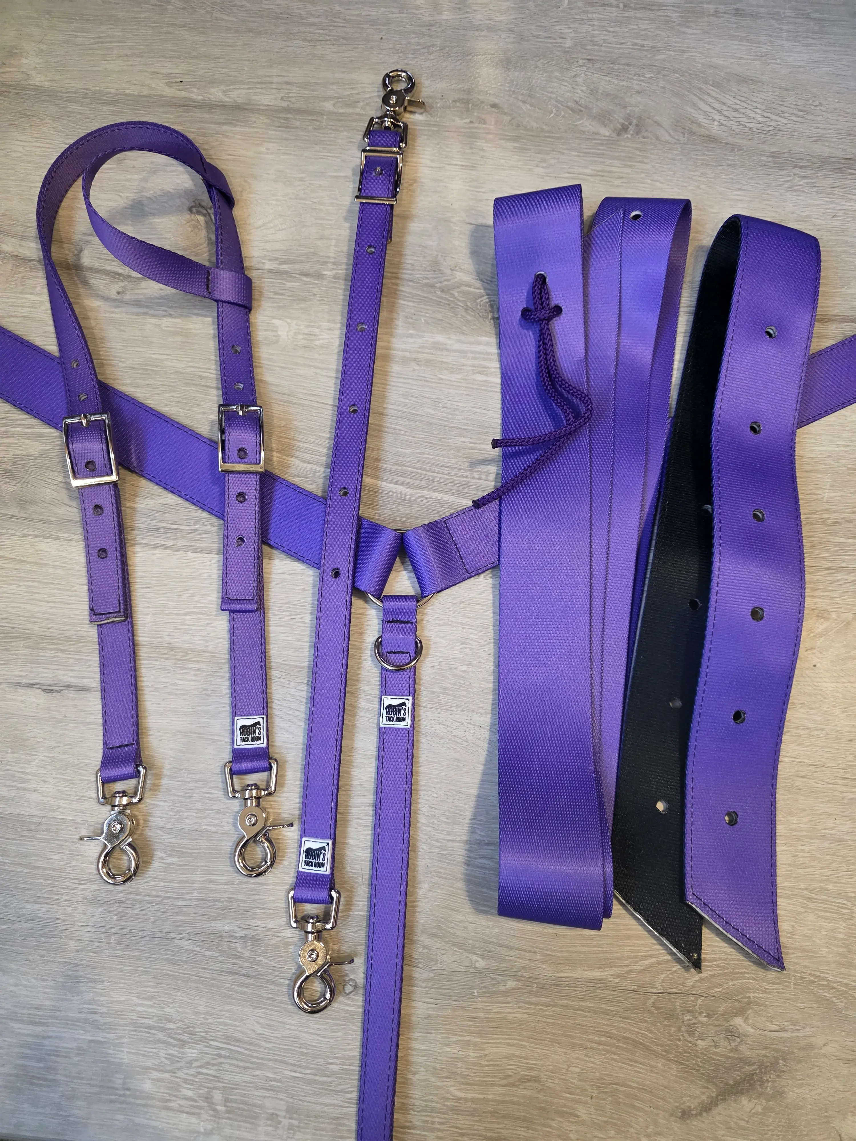 Solid purple tack set
