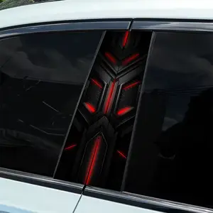 2 pieces of personalized pattern car sticker B-pillar protective sticker, self-adhesive glossy car window wall sticker, easy to apply, durable decoration, enhance vehicle beauty, Sticker For Cars, Car Decals, Vehicle Exterior Decoration