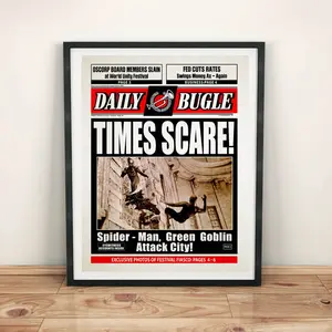 Movie Time Scare!!! Daily S-M Sam Raimi Newspaper Poster