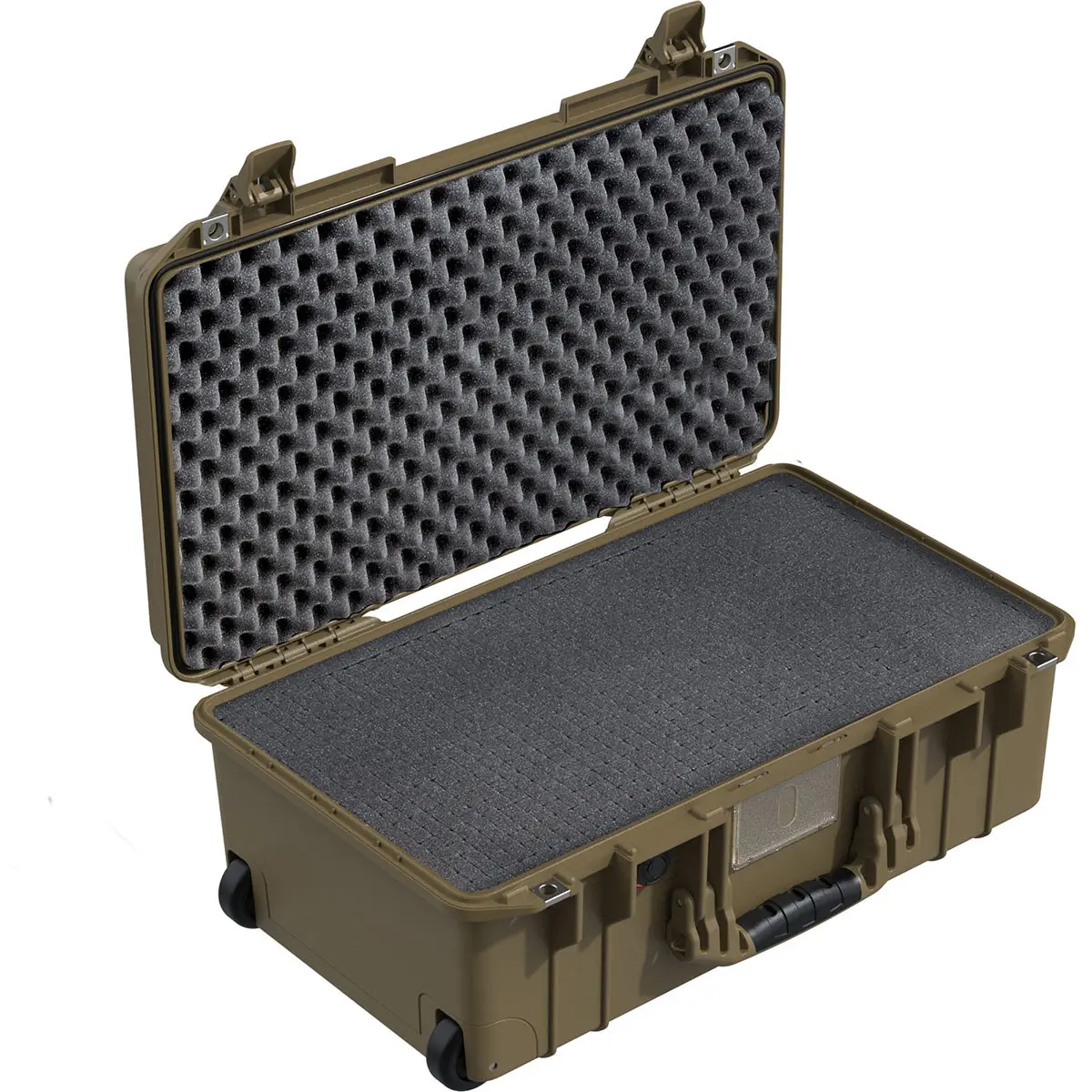 Pelican 1535 Air Wheeled Waterproof Carry-On Hard Case with Foam Insert - Protective Gear for Photographers, OCP Tan