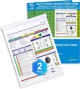 200 Sets Multi-Point Automotive/ Inspection Report Forms 2-ply Carbonless for Any Make of , Inspection Checklist, DOT Compliant, 8-1/2 x 11-3/4