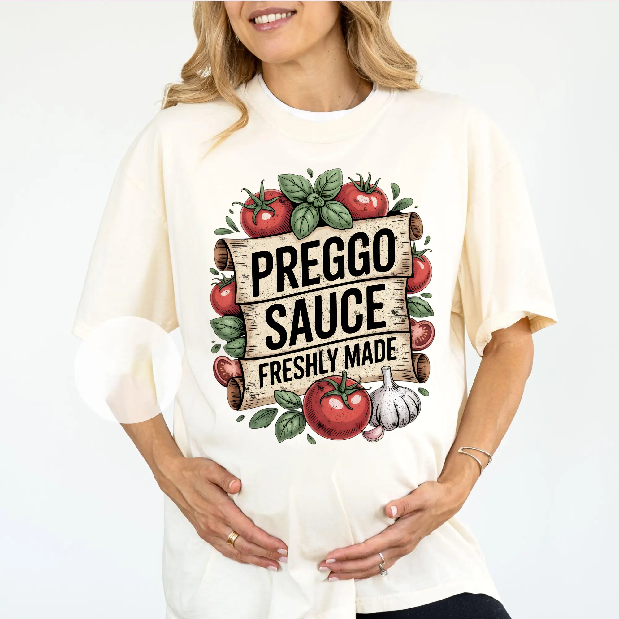 Preggo Sauce T-Shirt, Funny Pregnancy Announcement Sweatshirt, Vintage Baby Reveal Gift, Prego Pasta Sauce Costume, Expecting Mom Hoodie