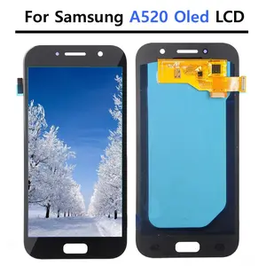 100 Test 52 OLED A520 Display For Samsung Galaxy A5 2017 A520 LCD Display Touch Screen Digitizer Assembly Replacement Parts