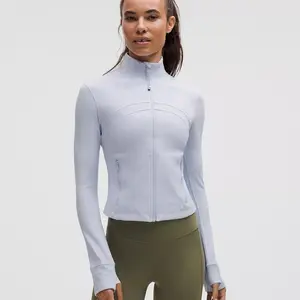 Lululemon Define Cropped Jacket Nulu Serene Blue