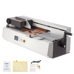 VEVOR Thermal Binding Machine, 400 Sheets Capacity Hot Glue Binding Machine, Thermal Book Binder 50mm Binding Thickness A3(Short Edge)/A4/A5 Document with Milling Cutter