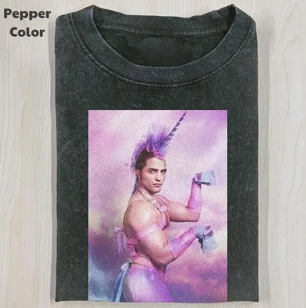 Twilight Vintage Graphic Tee, Edward Cullen Unicorn T-Shirt, Movies Tee, Unisex Meme Cringe Funny Dumb Shirt, Menswear Womenswear Streetwear Cotton Comfort