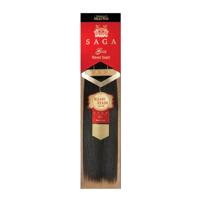 MilkyWay Saga Gold Remy Yaky 100% Human Hair Weave - 10S"-18"