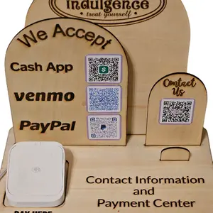 Business Sign - Payment Center and Contact Information - QR Codes