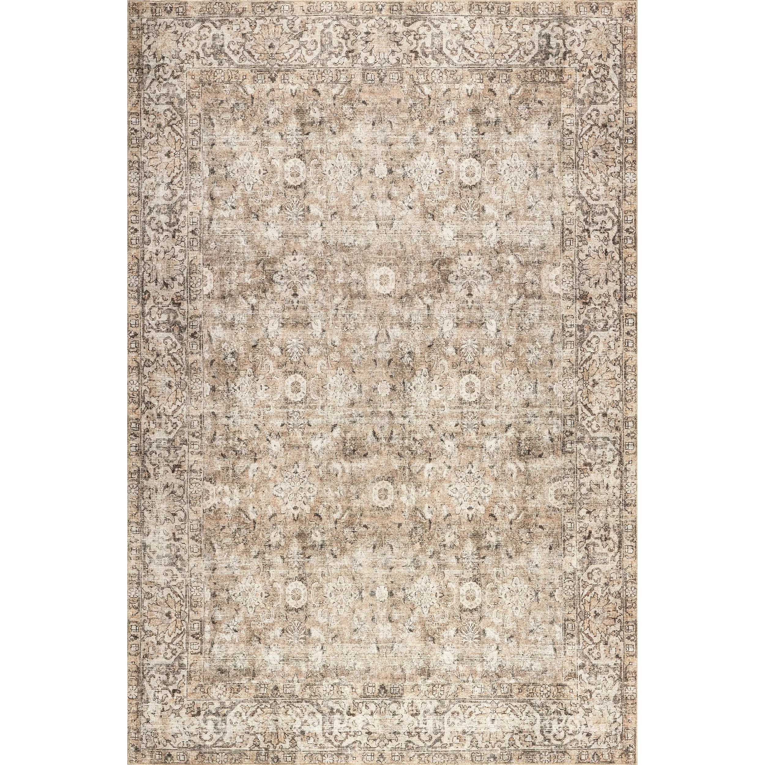 Hillstone Collection Elinda Traditional Vintage Medallion Area Rug - Versatile for Living Room, Vintage Home, and General Household Decor Needs, Room Decor, House Decor