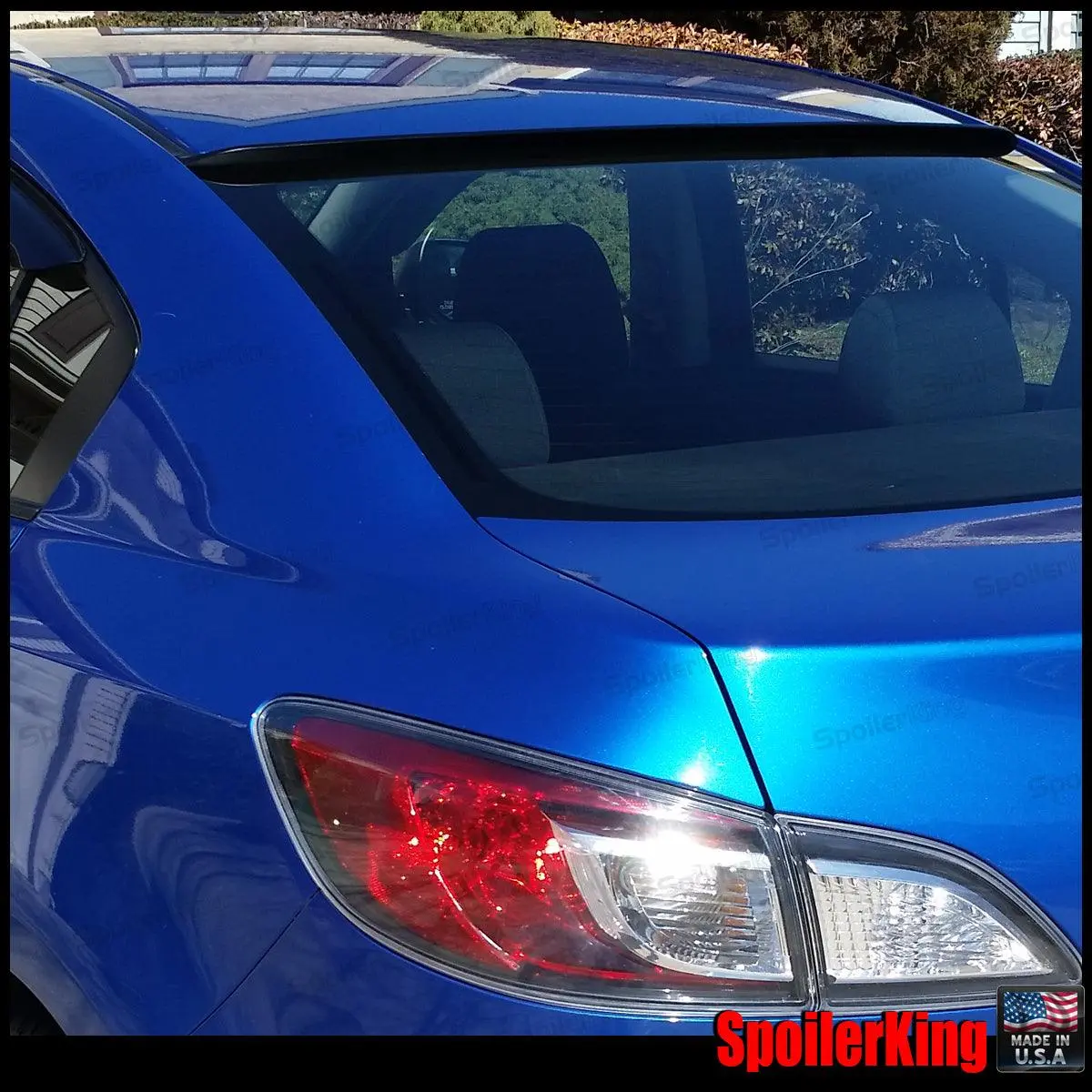 Spoiler King Car Rear Spoiler, Auto Accessories for Mazda 3 4dr Sedan (2010-2013), Rear Window Roof Part No. 284R