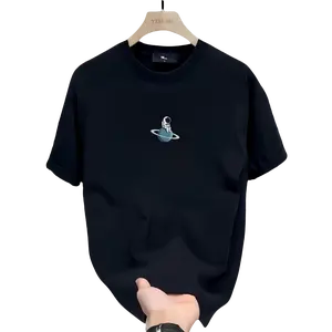 Men's Heavyweight 100% Cotton Graphic T-Shirt Solar System Planet Print Casual Short Sleeve Tee Round Neck Summer Top for Teens & Young Adults Machine Washable Regular Fit Streetwear Soft Sweatshirt Tshirt graphic tee white tee s short sleeve tshirt tok