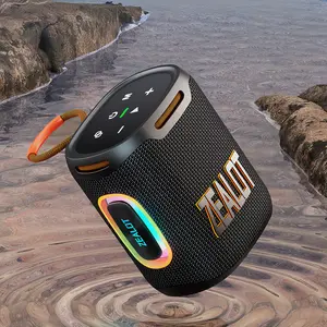 Zealot Portable Outdoor Wireless Bluetooth-compatible Multifunctional Rechargeable Speaker Ipx5 Waterproof 25w Stereo Sound, RGB Dynamic Light Effect, 6000mah Long Playtime, Bt5.4/TWS, Portable Speakers