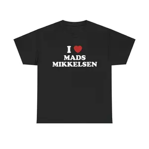 I Love Mads Mikkelsenn Unisex Tee | Hannibal Lecter | Kaeciliuss