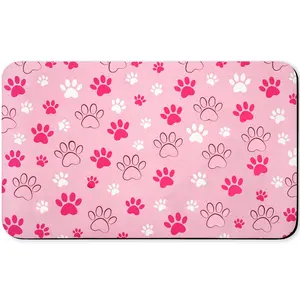 Pet Feeding Mat Waterproof Absorbent Design, Durable Easy Clean Surface for Dogs & Cats, Ideal Pet Accessory for Daily Use