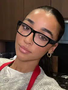 Women's Summer Acrylic Casual Rectangular Fashion Frames Flat Mirror, Anti-Blue Light, Daily, Reading, Commuting Use