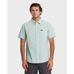 Quiksilver | Shore Break Classic Short Sleeve Button-Up Shirt | Men's 100% Cotton Chest Pocket Breathable | Surf & Swim & Sun Protection