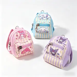 Sanrio Mini Backpack Coin Purse Keychain Set for Everyday Use Compact Portable Design Ideal for Sanrio Fans