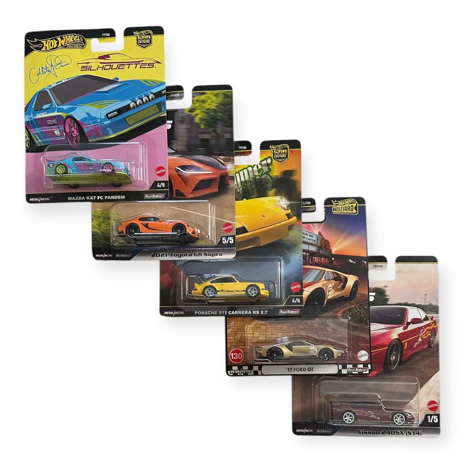 Hot Wheels Premium - Muscle Cars, OBS, JDM, Car Culture, Pop Culture - 1:64 Scale Diecast Collectible Cars