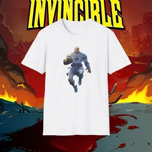 Invincible Conquest T-Shirt, Unisex Graphic Tee, Comfortable Casual Wear, Gift for Comic Fans, Birthday, Everyday Style, Pop Culture Top vintage clothing