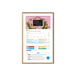 【Mother‘s Day Gift】ApoloSign Dual-Mode Digital Family Wall Calendar, 15.6" 21.5" Planner Calendar for Kids Chore Chart, Voice Control & Gemini AI, Tasks, Routines, Meals Plan, Schedules Organizer, No Subscription Fee, Supports Customize Widget Dashboard