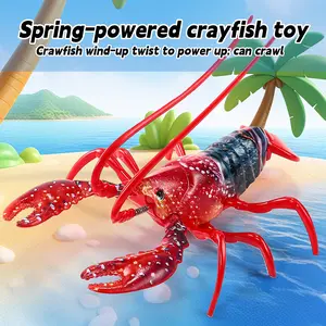 tiktok viral Windup crayfish toys - crawling mechanical reptile crabs, no battery required children's fun toys, lobster model ornaments, boys and girls' birthdays, holiday gifts