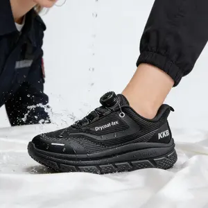 KKB 2026 Women's Nonslip Work Footwear - Oil-Safe Grip, Slip-On, Waterproof, Arch Support, Lightweight Black Walking Shoes for Women 2026, Ideal for Standing All Day in Nursing, Kitchen