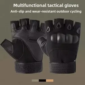 Tactical half-finger gloves Sports fitness training Motorcycle climbing Outdoor riding gloves Mountaineering non-slip and wear-resistant