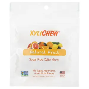 XyliDENT Xylichew, Natural Fruit, 50 Pieces, 2.29 oz (65 g)