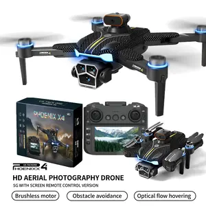 X4 DRONE  Ready-to-Gift 8K HD Drone in Elegant Box - Brushless Motor, 5G Screen Controller, Obstacle Avoidance, Optical Flow Hover, Great for Birthdays & Special Occasions