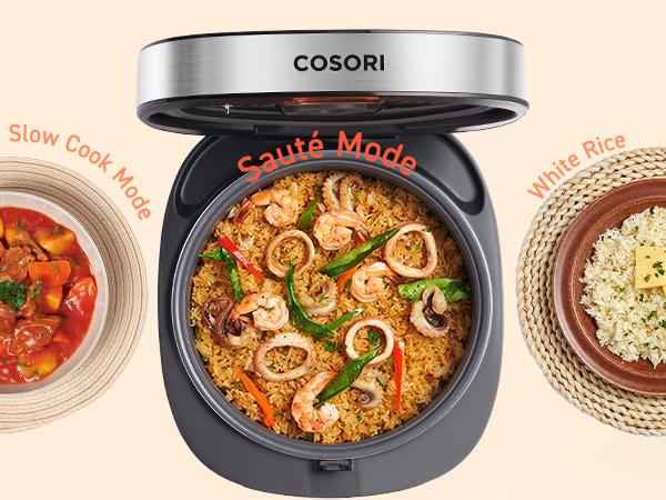COSORI 18-in-1 Multi Rice Cooker 5-Quart: Rice Cooker, Slow Cooker, White Rice, Steamer, 24H Warmer, Fuzzy Logic, Nonstick Pot, 50 Recipes COSORI 18-in-1 Multi Rice Cooker 5-Quart: Rice Cooker, Slow Cooker, White Rice, Steamer, 24H Warmer, Fuzzy Logic, Nonstick Pot, 50 Recipes
