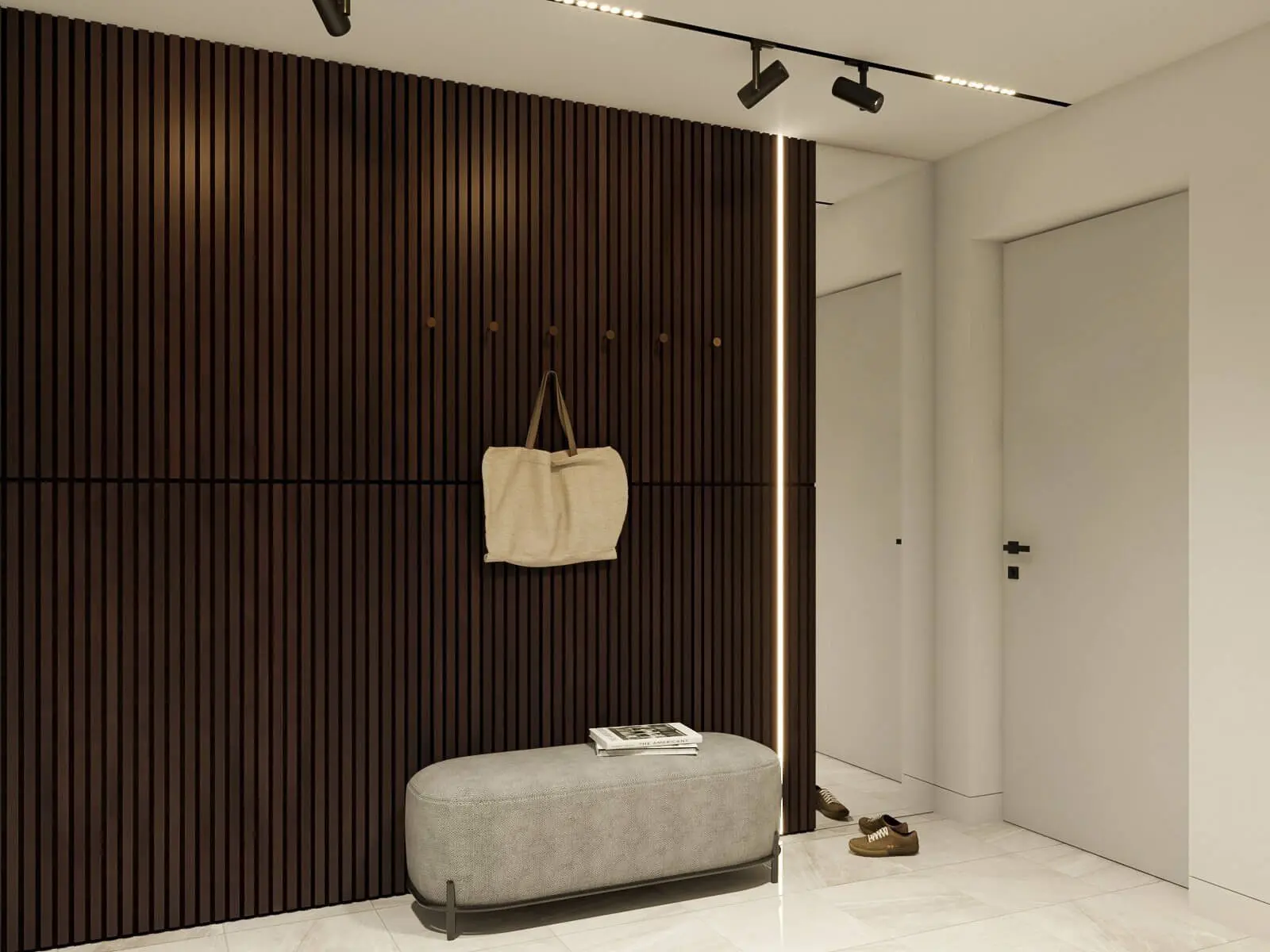 Smoked Ash Solid Wood Slat Wall Panels