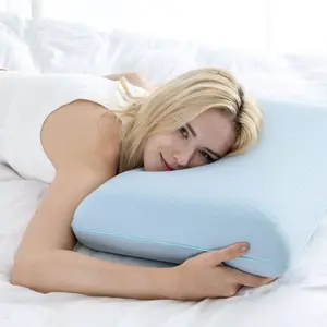 EGO Cooling Gel Pillow with Memory Foam, 1 Count, 26X16 Inches, Soft, Removable & Machine Washable Cover, Queen Size