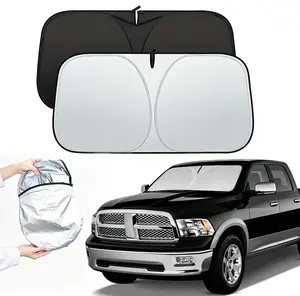 for Dodge RAM 1500 2019-2024 2025 2026 Sun Shade Sunshade Windshield Cover - 4 Layers Front Window Shade for RAM1500 2Dr RegularCab 4Dr QuadCab CrewCab MegaCab Pickup Sun Visor Car Accessories
