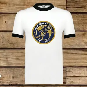 Mission Patch Ringer Tee Ryland Grace Sci-Fi Movie Fan Gift Space Shirt