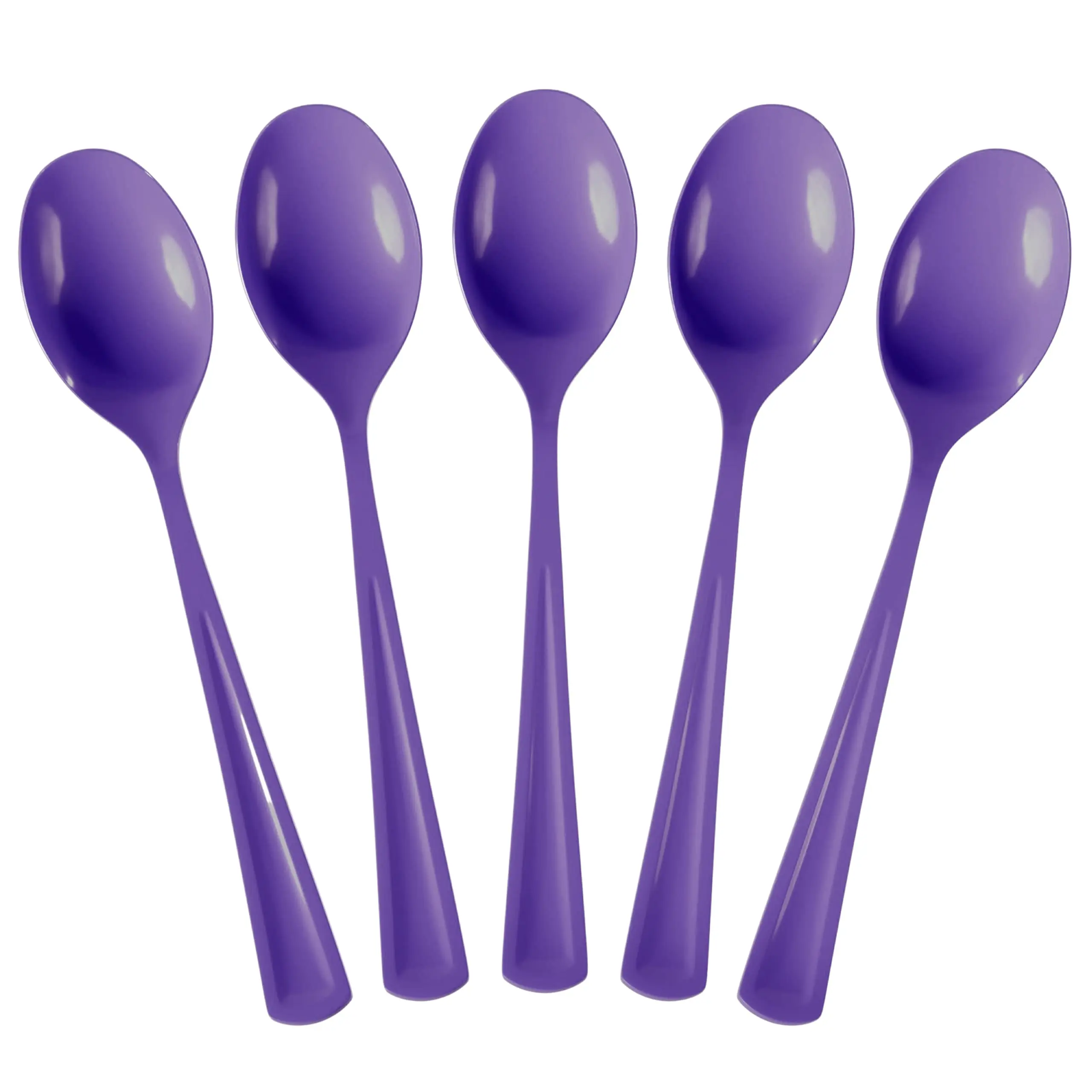 Heavy Duty Purple Plastic Spoons | 7 in. | 50 Count