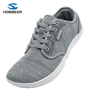 HOBIBEAR Men's Sporty  outdoor run Sneakers low top casual trainers Walking Shoes Closed Athletic Training Sports Shoes Runner Footwear White Running