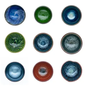 Handmade tea cups are subject to live streaming display No1