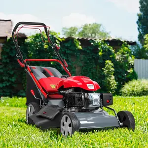 20-Inch Self-Propelled Lawn Mower, 173cc Gas Engine Lawn Mower, Push Lawn Mower with 60L Grass Tank for Yard Patio Lawn Landscaping
