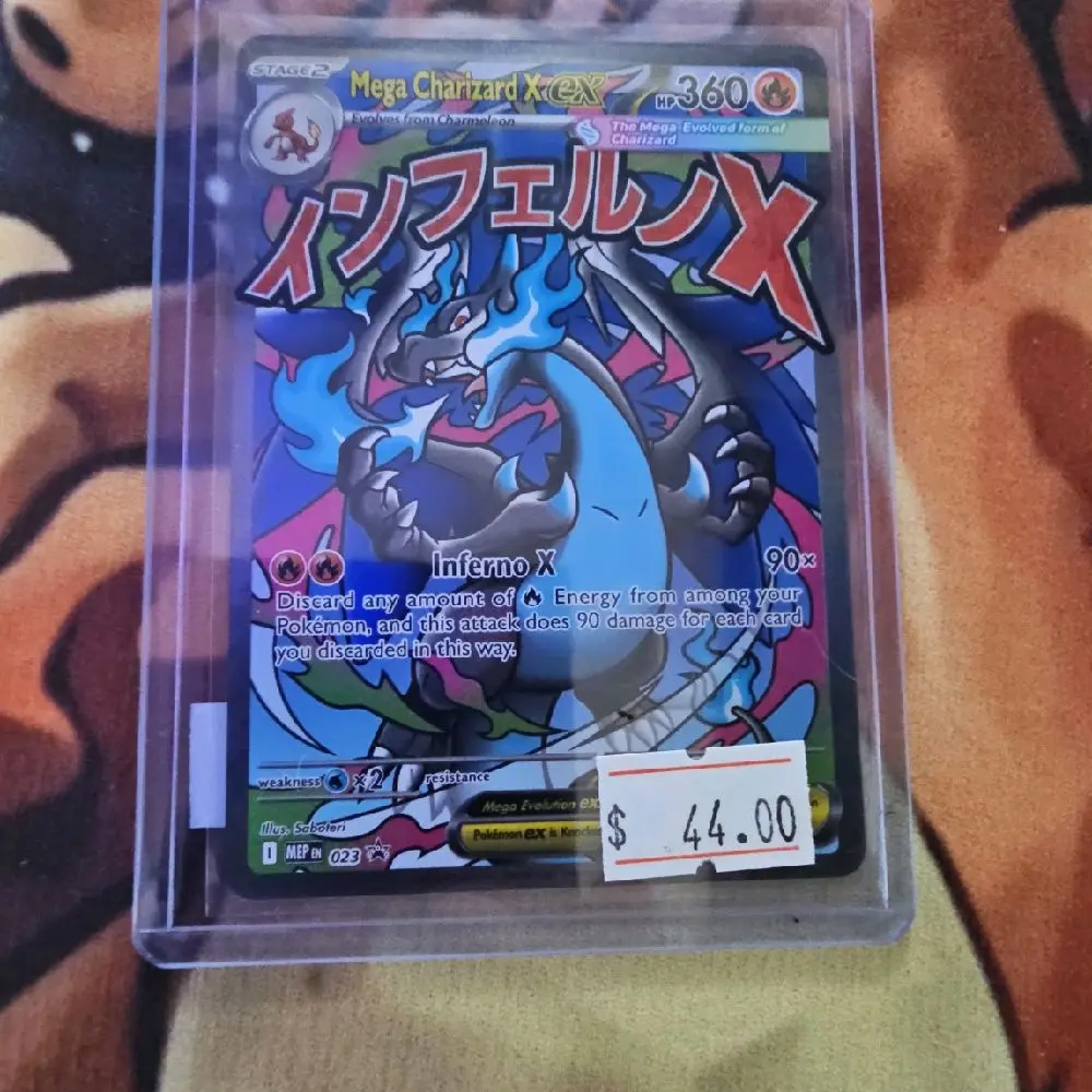 Mega Charizard X ex Trading Card - 023, ME: Mega Evolution Promo (MEP)