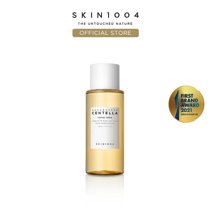 [SKIN1004 Official Shop] Centella Toning Toner 7.10 fl.oz, 210ml - Centella Extract Ampoule, Calming & Gentle Facial Toner for Sensitive Acne-Prone Skin