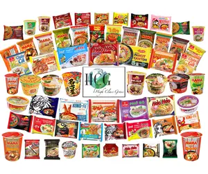 High Class Grass Ramen From Around The World International Snack Box Variety Pack of 15 Instant Noodles Japanese Filipino Thai Vietnamese with Free Chopsticks and Sticker Asian Food