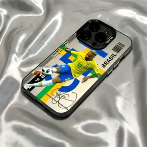 Neymar 10 NJR Phone Case Compatible with for iphone 16, 15, 14, 13, 12, 11 Pro Max, X, XR, XSMAX, 8, And 12 Plus, Featuring a Protective Matte Anti-Drop Back Cover.