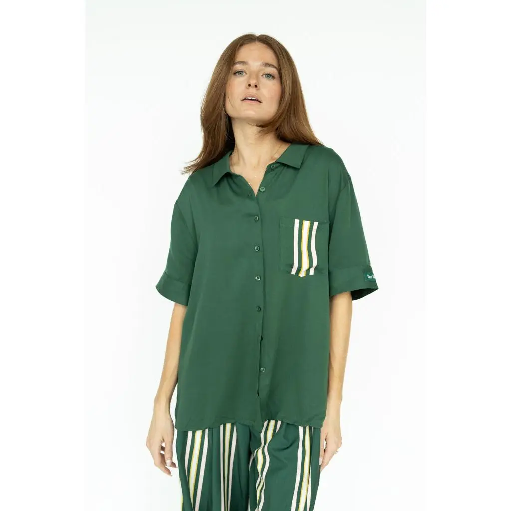 Willow Button Up - Green