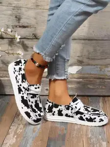 Women's Plus Size Sporty Casual Shoes, Comfortable Walking Sneakers for Daily Wear, Fashionable Footwear for Active Lifestyle, Slip On Shoes, Casual Summer Shoes