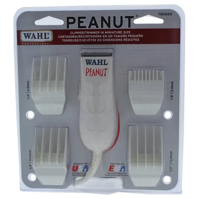 212 MAIN 8655 Professional Peanut Unisex Precision Clipper Set, Trimmer, Hair Grooming Kit, Ideal for Professional Stylists and Barbers, White